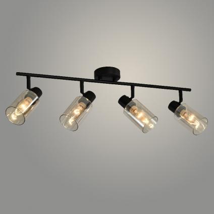 Спот 23810/4 BK черный 4x40W E14 h130, 24